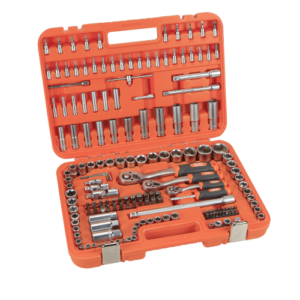 JOGO CHAVE CAIXA 171 PCS 1/2 -3/8-1/4 ORANGE ALYCO 170745