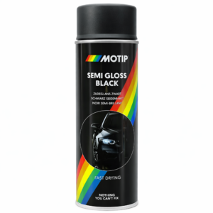 SPRAY MOTIP ACRILICO  PRETO 1/2 BRILHO 500ML 9005