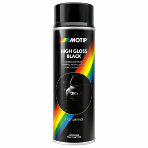 SPRAY MOTIP ACRILICO PRETO BRILHANTE 500ML  RAL 9005