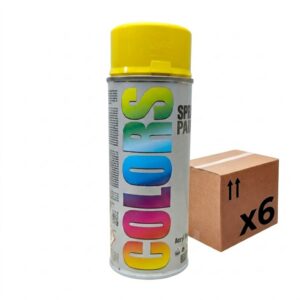 SPRAY COLOR MOTIP AMARELO RAL 1023 400ml 6 UNIDADES