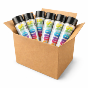 SPRAY COLOR MOTIP PRETO BRILHANTE 400ml  6 UNIDADES